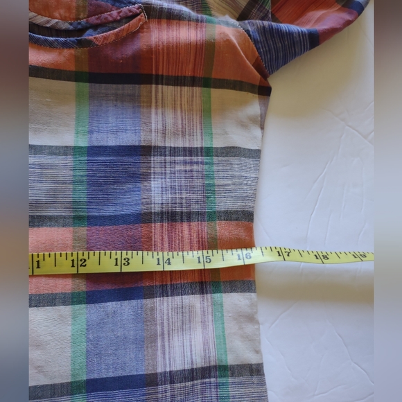 Vintage Gentleman John 60's Women's Shirt‎ Size XS/Sm Multicolored Plaid Checked - Picture 10 of 11